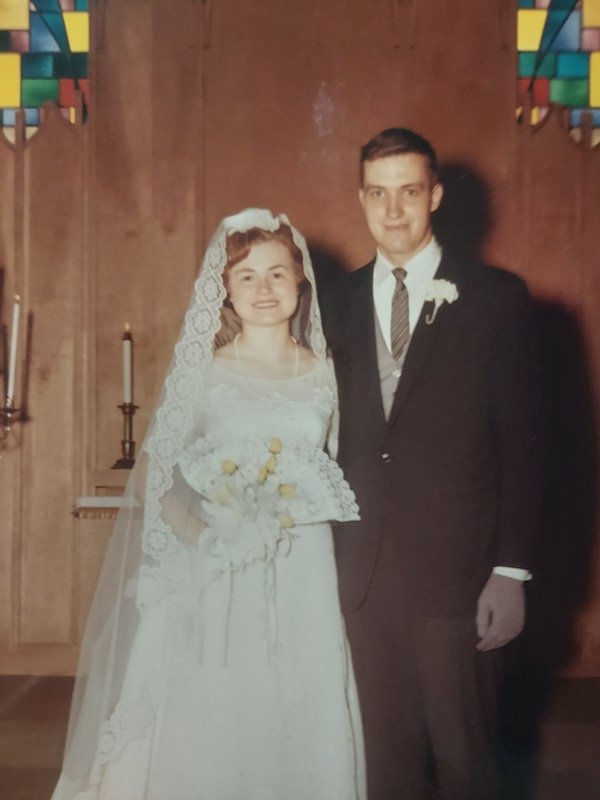 Ed and Pat Tweedy on their wedding day