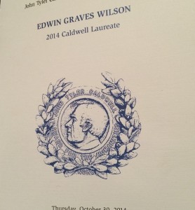 Caldwell Award Ed Wilson
