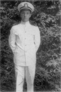 2, Ensign Ed Wilson in 1945