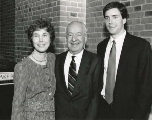 Ed Wilson with wife Emily and son Eddie 1992