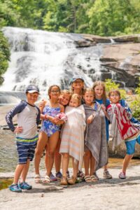 Eagle's Nest campers on an outing to DuPont State Recreational Forest