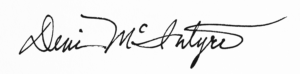 Deni McIntyre signature