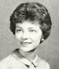 Martha Swain Wood ('65) as a Wake Forest senior
