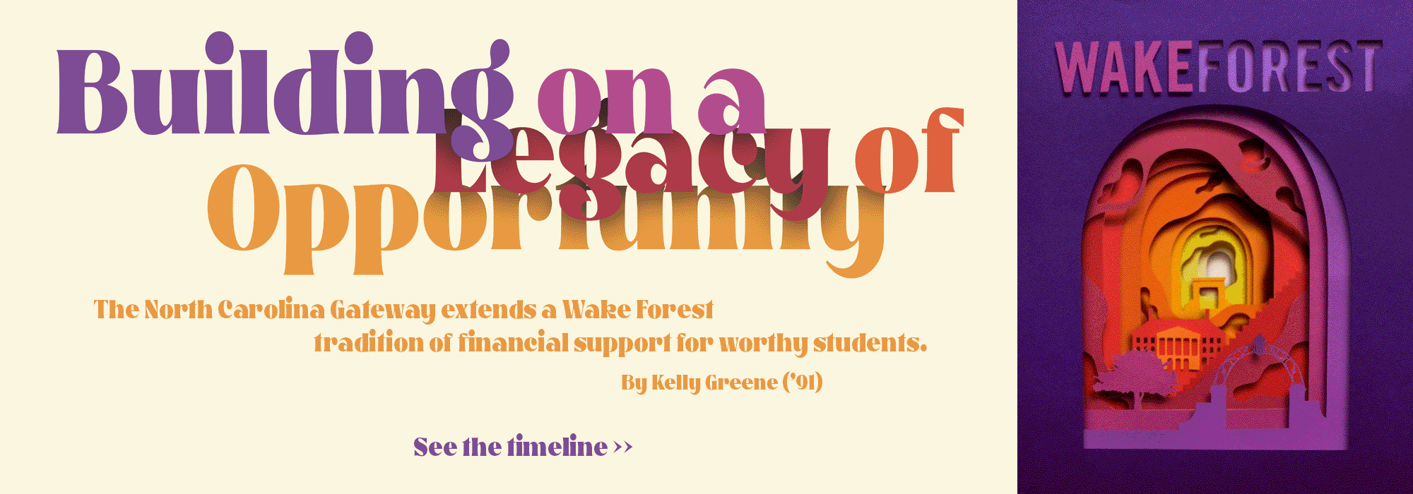 Read the story: Building on a Legacy of Opportunity
