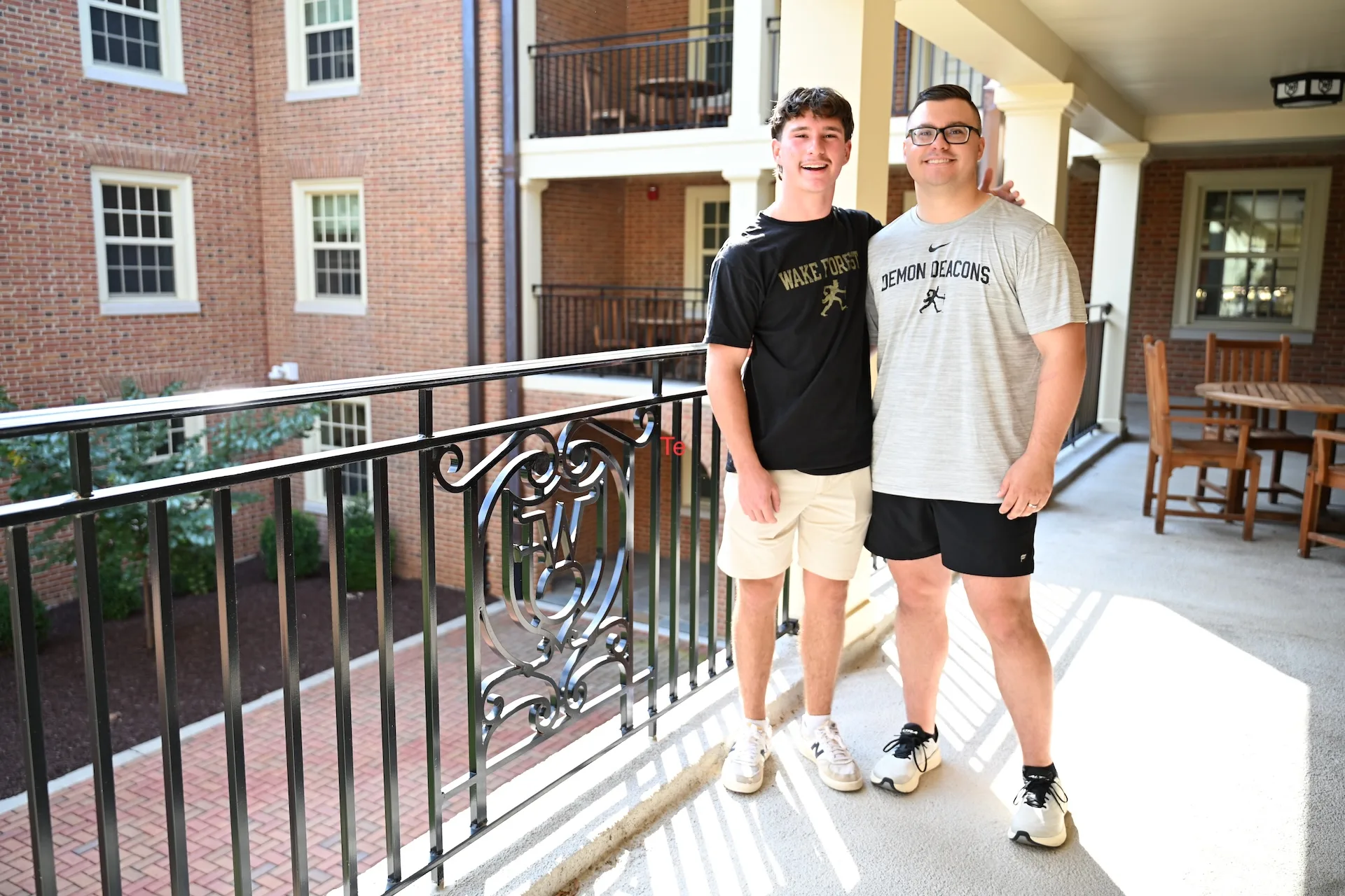 brothers Joe and Cy Fogleman on move-in day