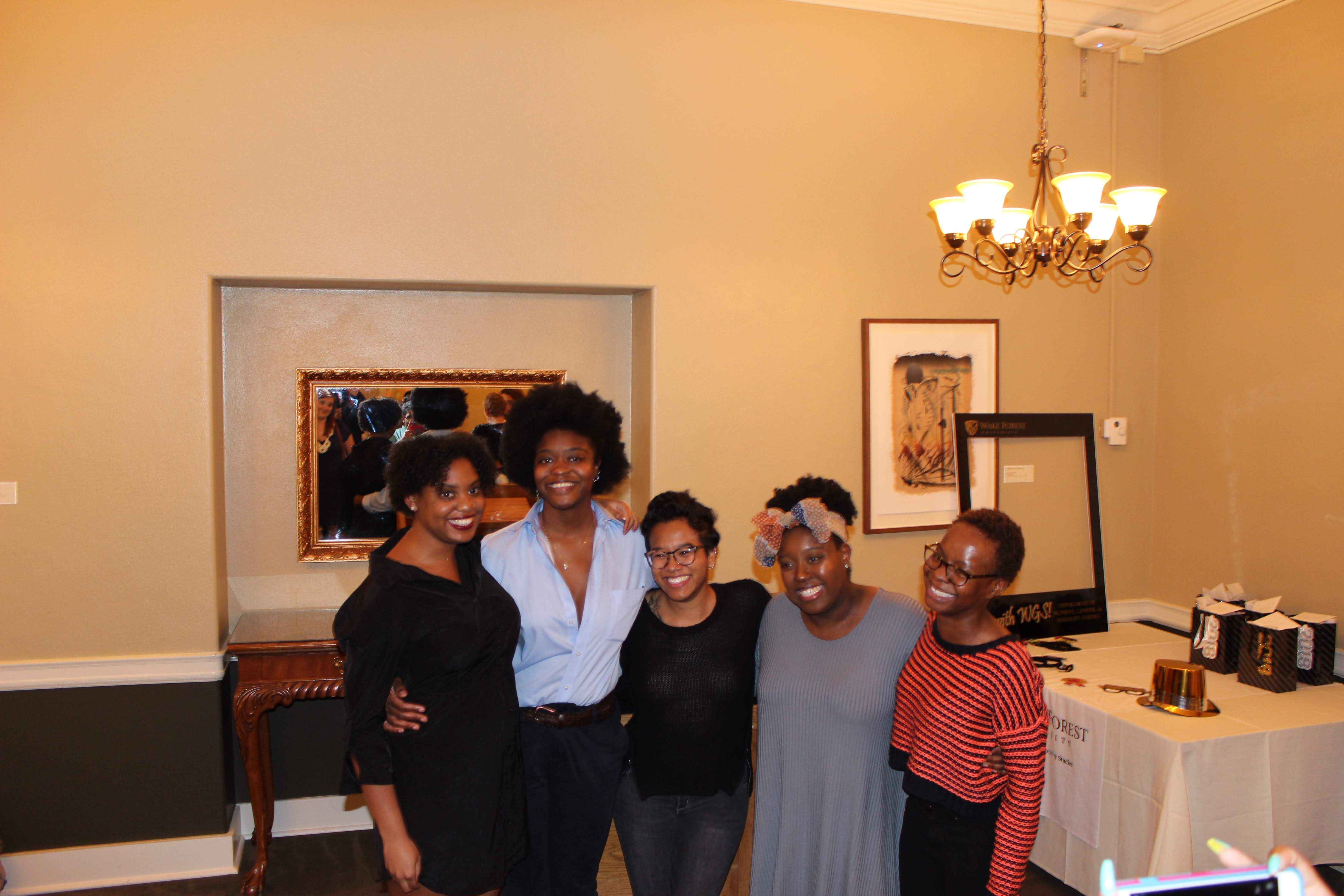 Group of students smiling at camera