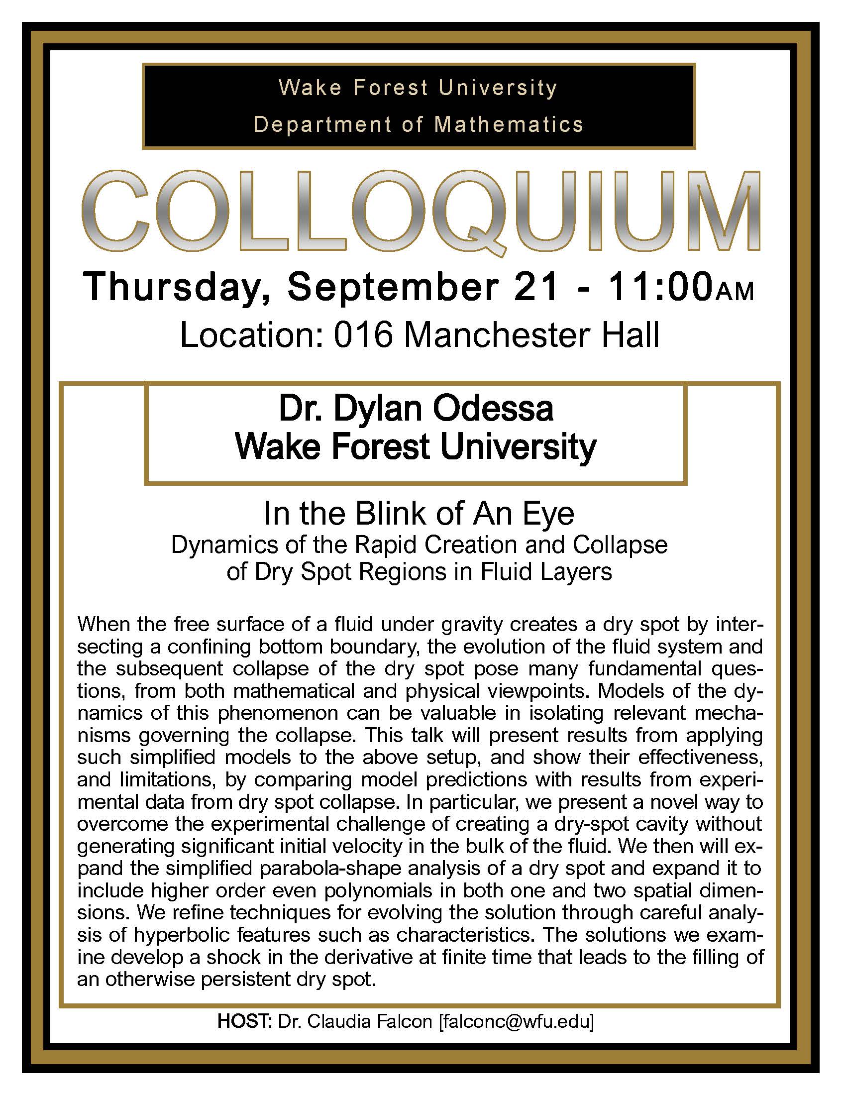 Colloquium: In the Blink of An Eye