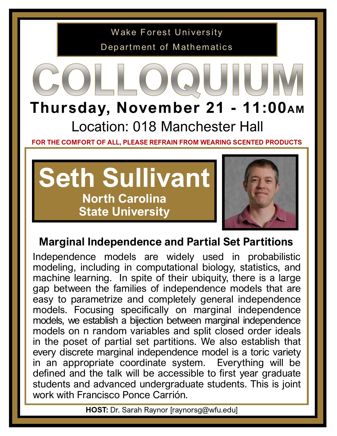 Colloquium: Marginal Independence and Partial Set Partitions