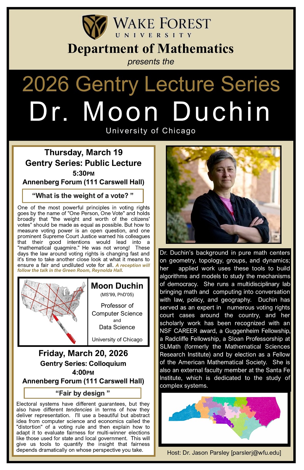 Gentry Series: Colloquium - Dr. Moon Duchin