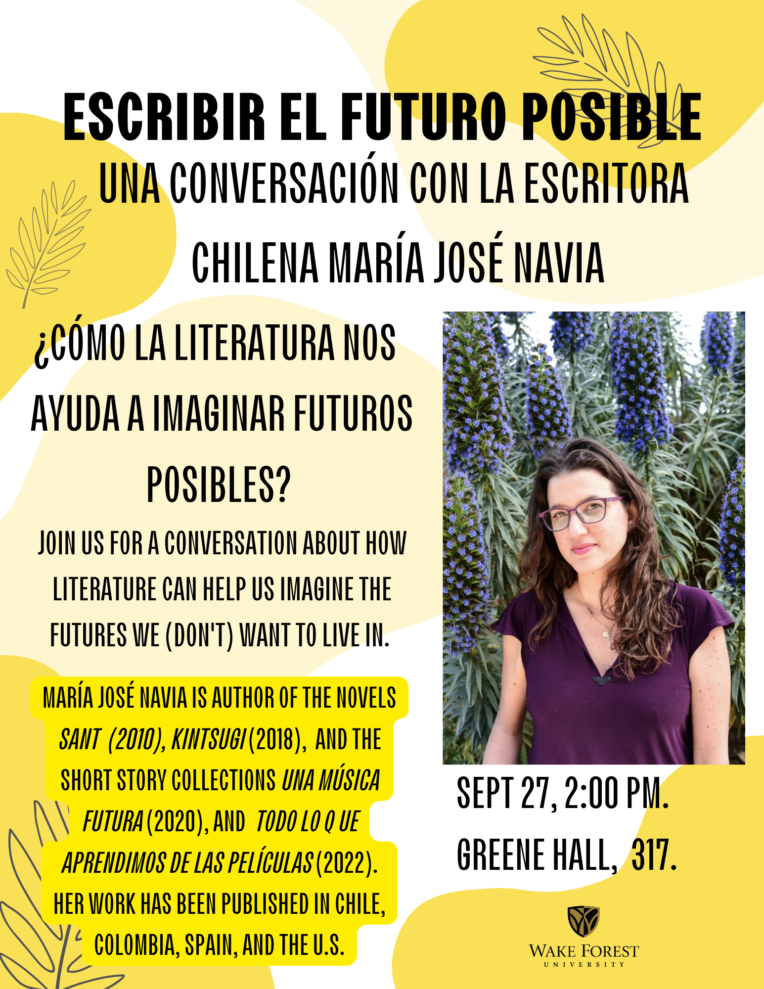 Escribir El Futuro Posible: A Conversation with Chilean Author María José Navia