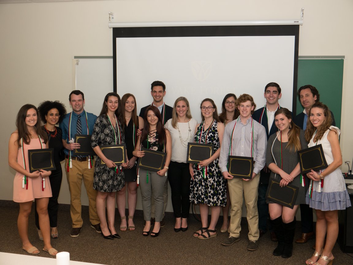 Gamma Kappa Alpha members with Silvia Tiboni Craft
