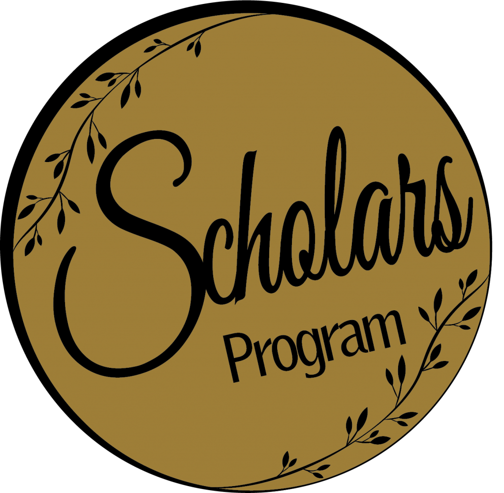 Scholars Program gold and black logo.