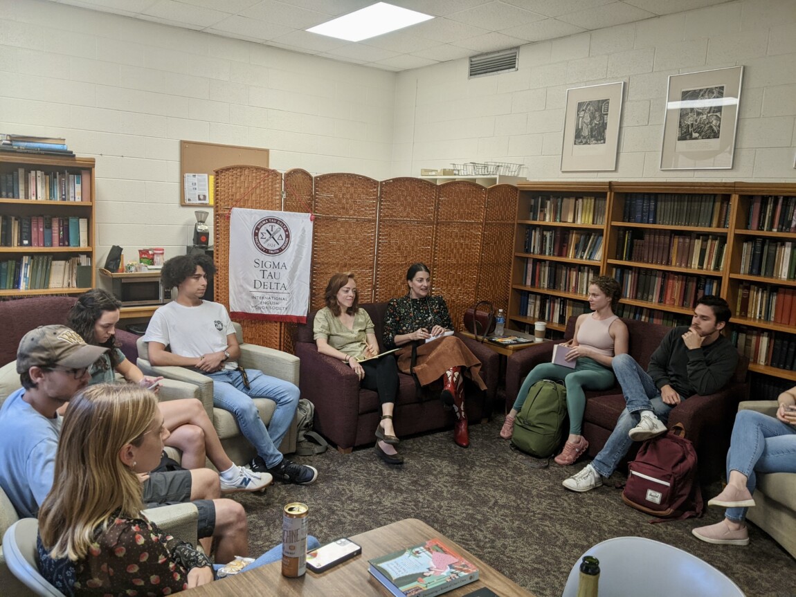 Sigma Tau Delta hosts Profs. Erhardt and Harlan to discuss careers in creative writing