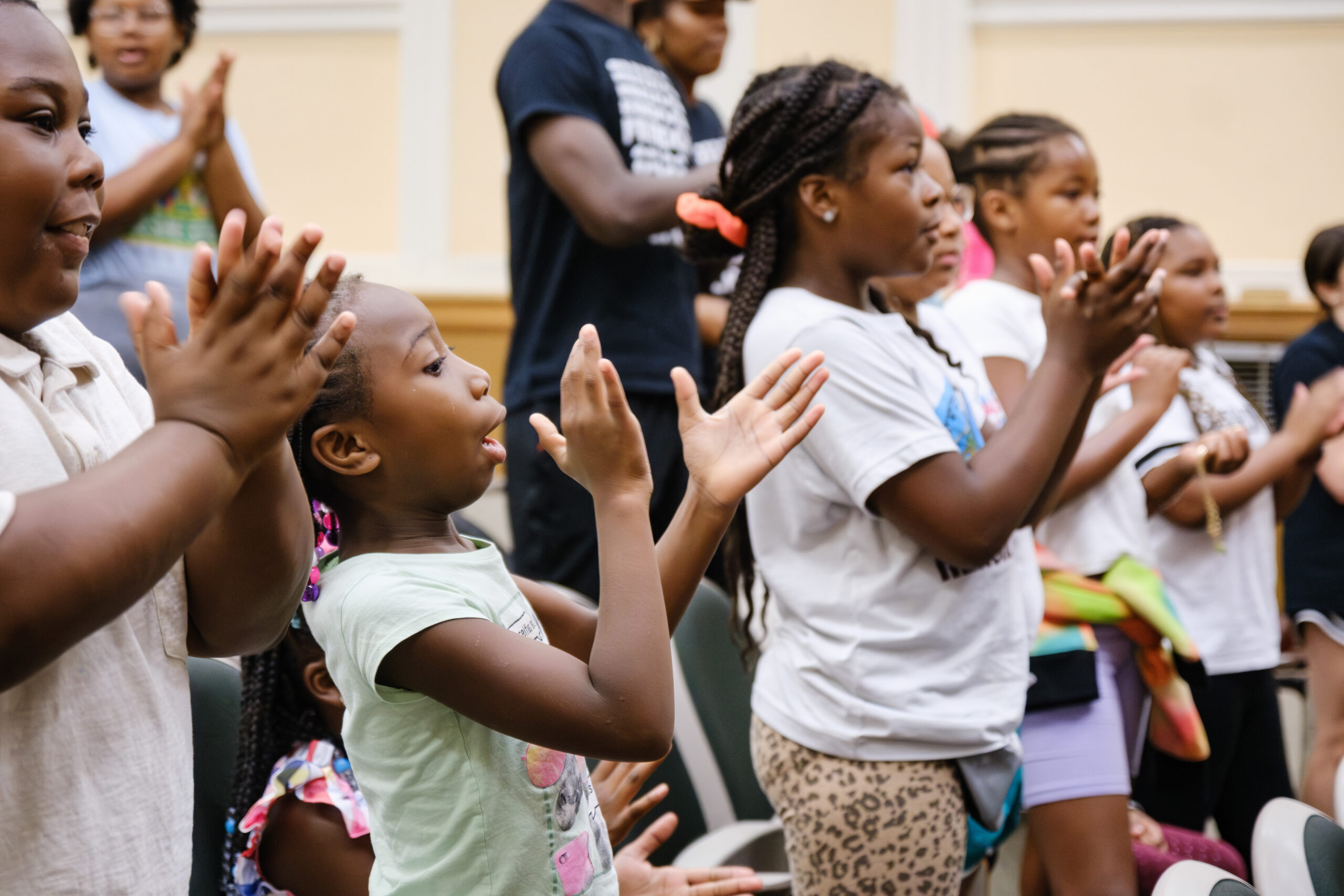 Wake Forest hosts local elementary school students for Freedom School, a six week, literacy based summer program, on campus on Wednesday, July 12, 2023. [EDITORS NOTE: FOR EDITORIAL/NEWS USE ONLY.]