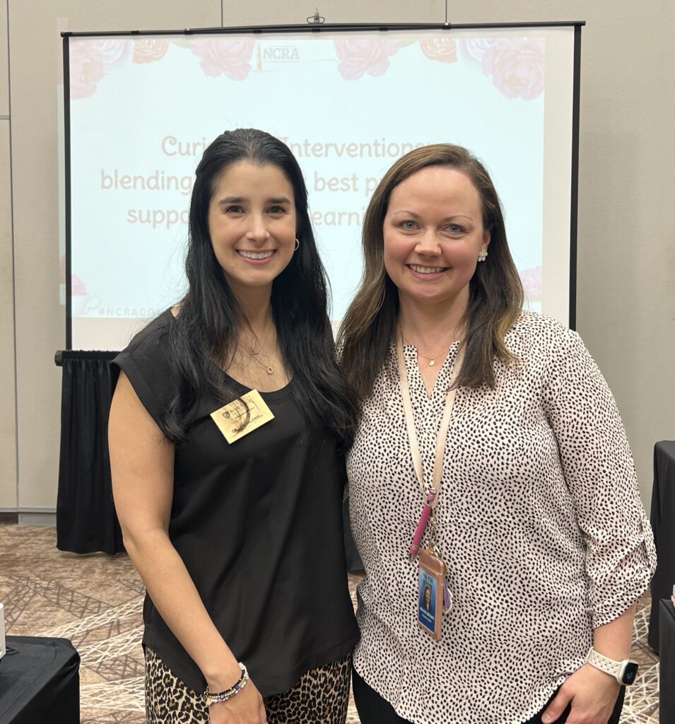 Presenters Leni Caldwell and Brandi Brown at the NC Read Conference