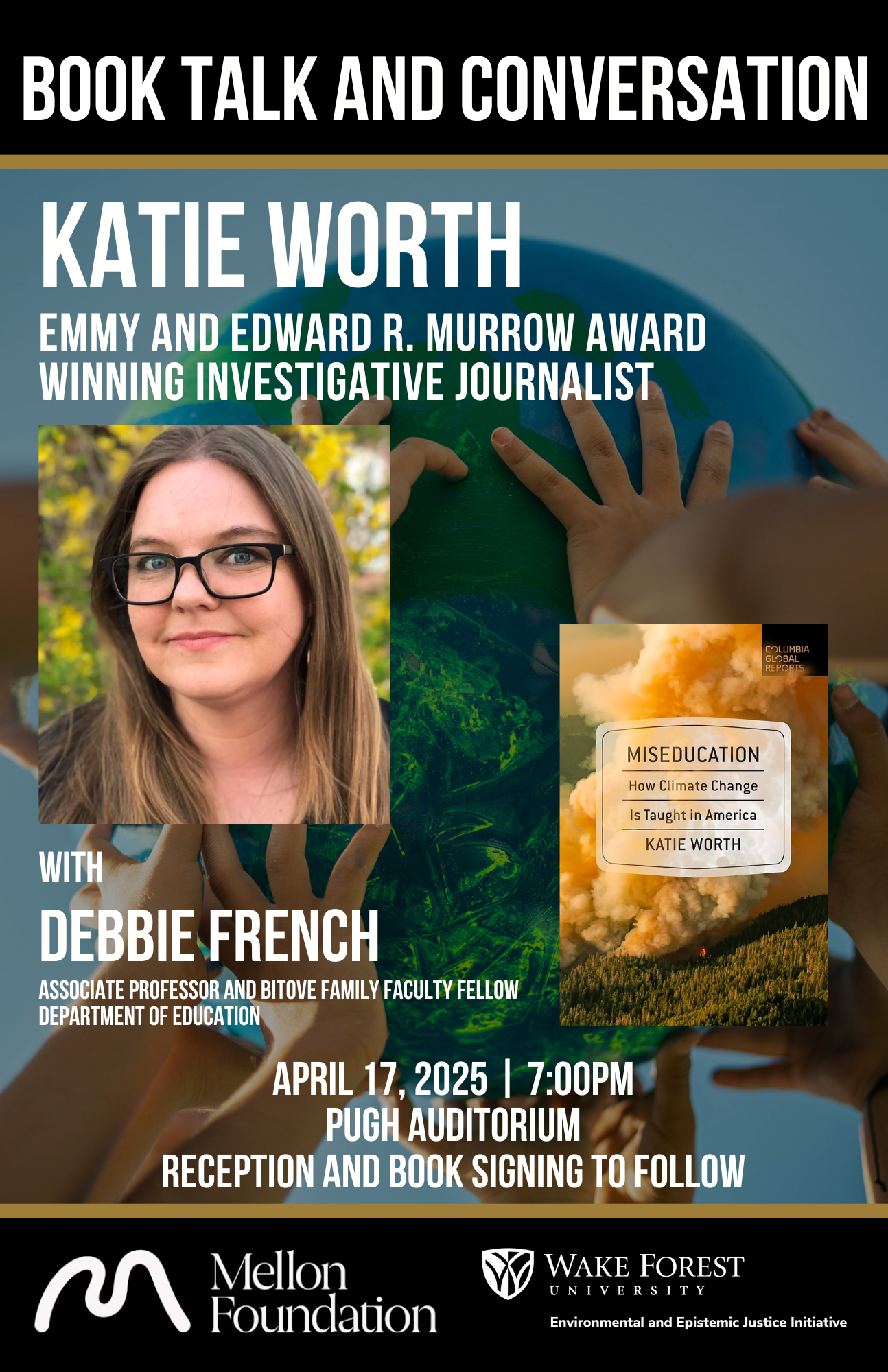 Poster for Katie Worth Event