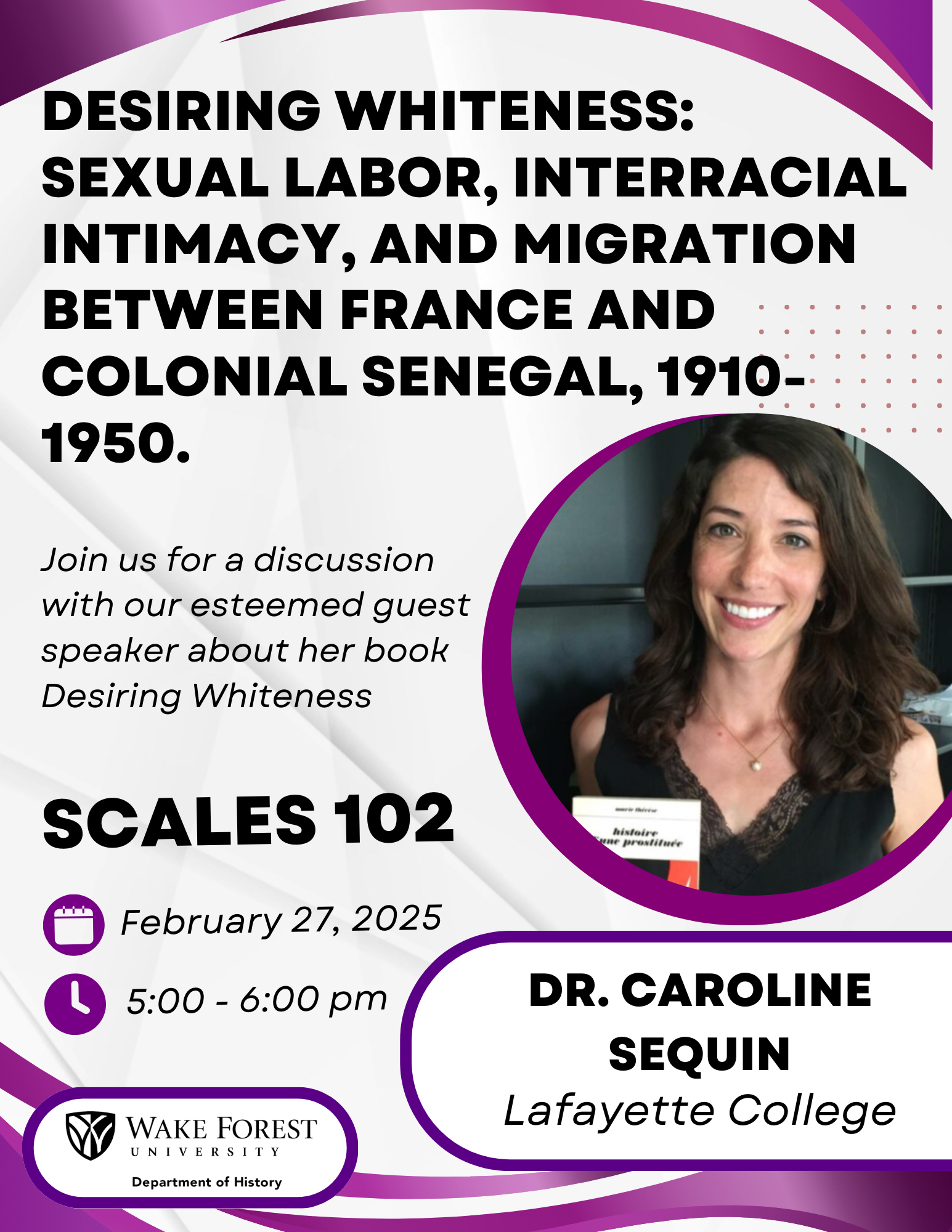 Talk by Dr. Caroline Sequin,