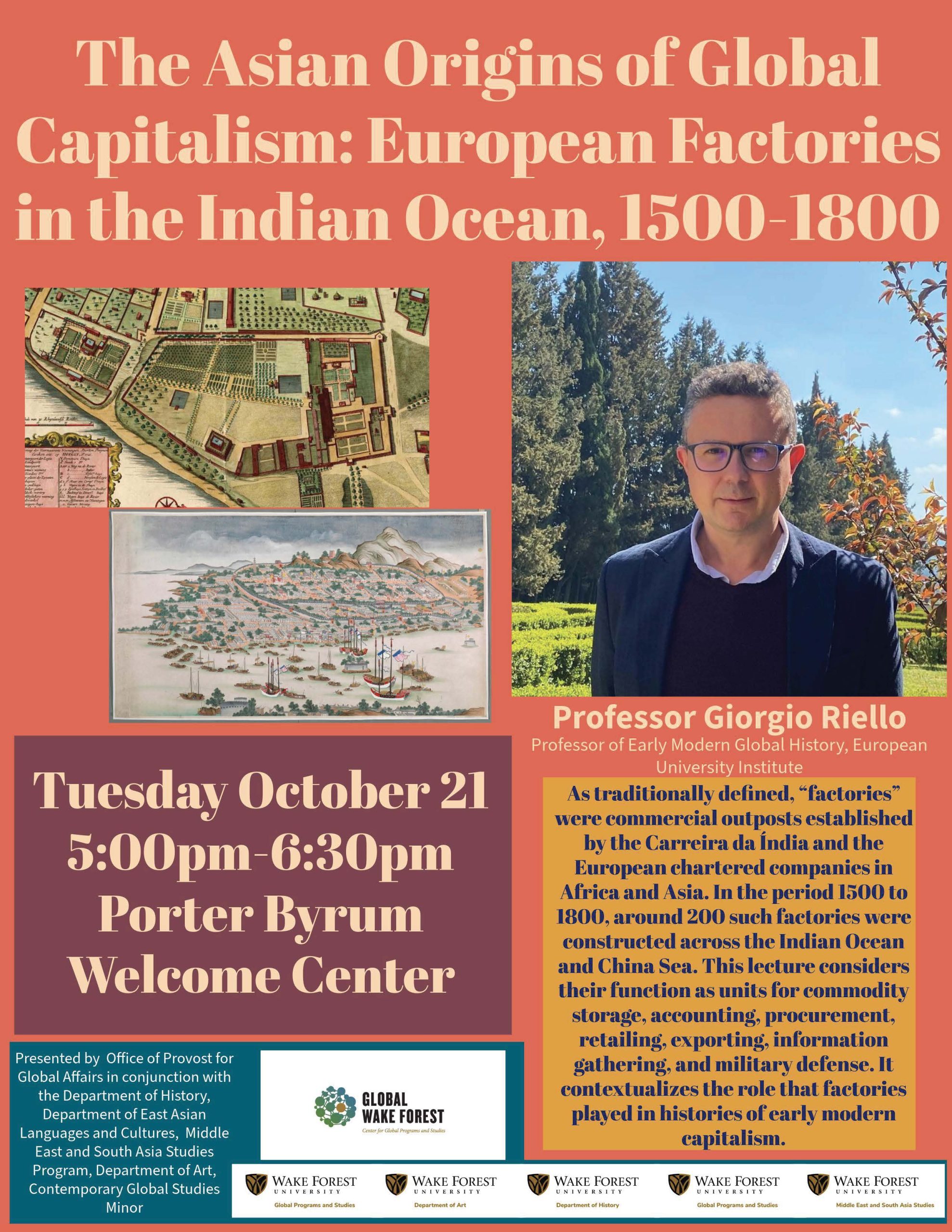 Talk by Dr. Giorgio Riello,