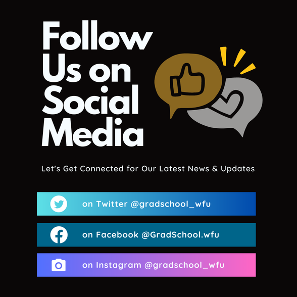 Follow Us on Our Socials - Graduate Student Association