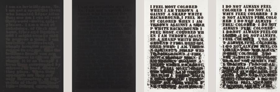 Glen Ligon’s “Untitled: Four Etchings”