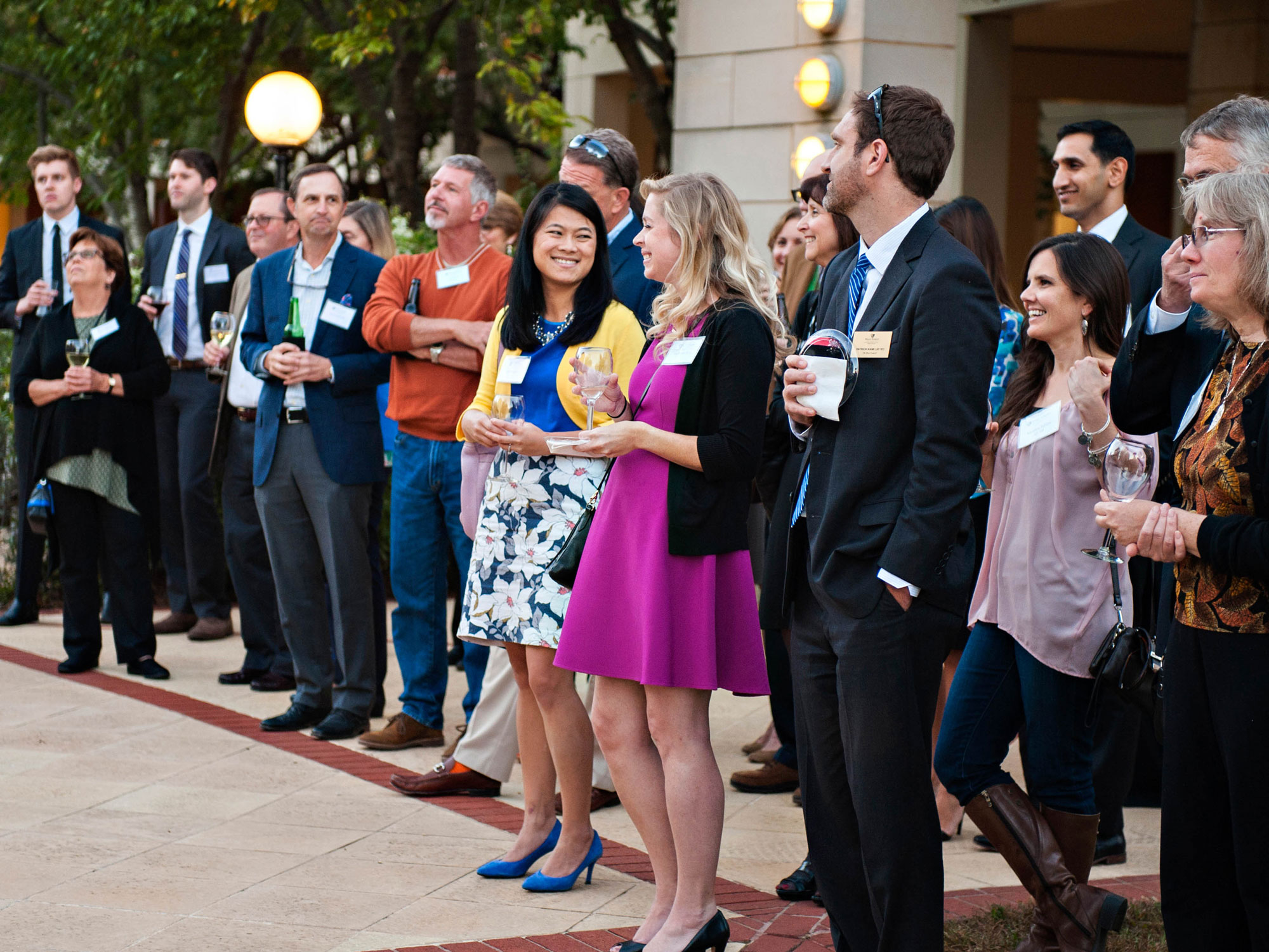 A small group of Wake Forest Law alumni at Law Alumni weekend.