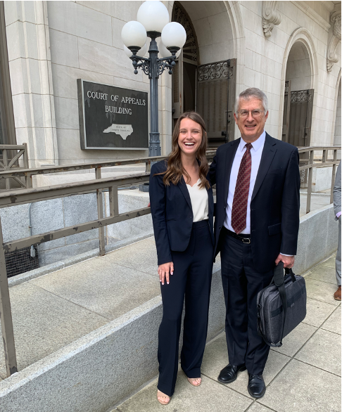 Kaeli Czosek with John Korzen.