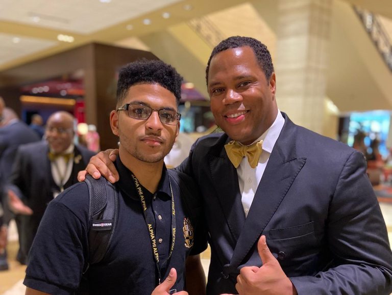 Gregory Parks with his nephew.