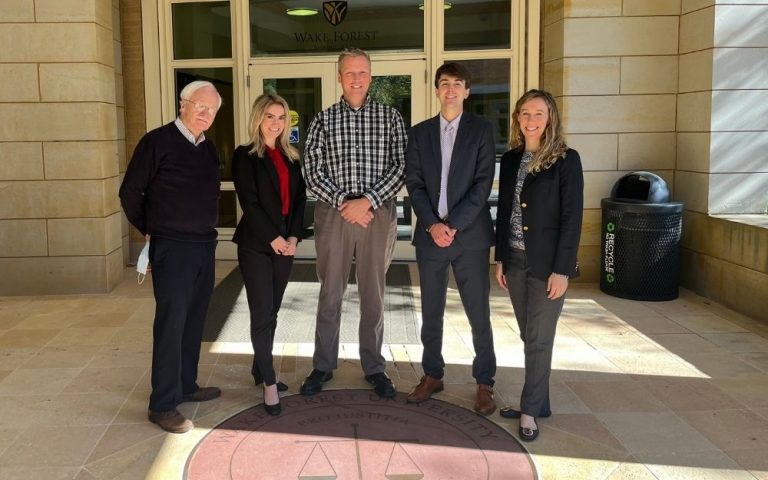 Allison Spears, Walker Helms, and Eleanor Morales with two other men.