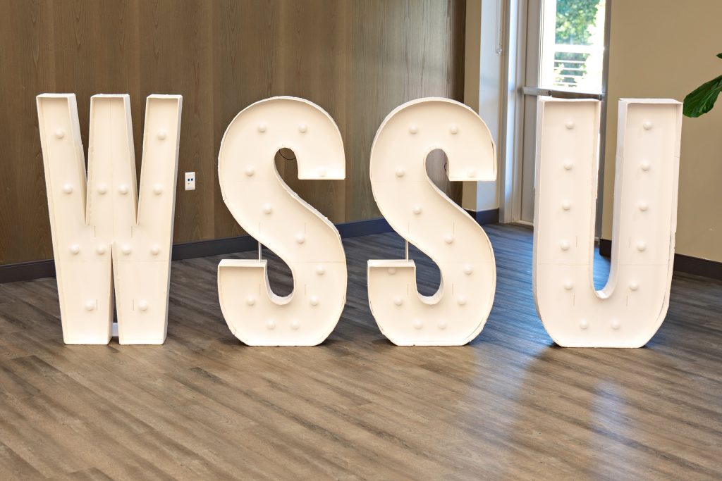 WSSU decorative letters
