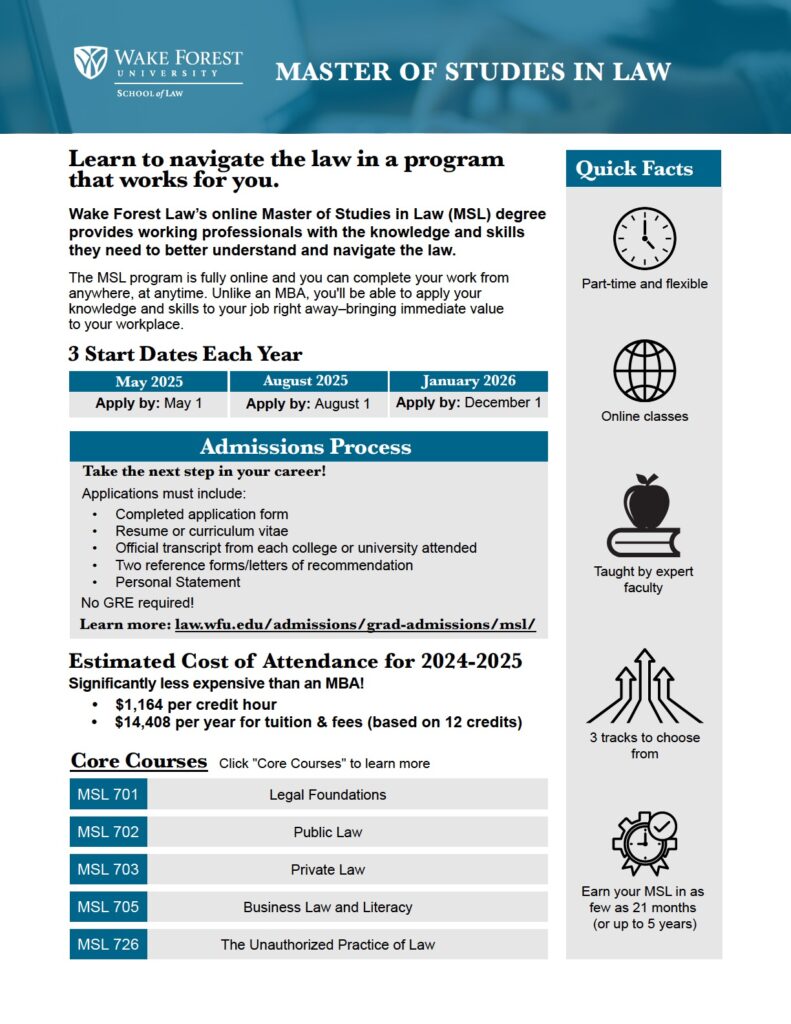 MSL Quick Guide first page