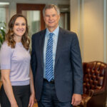 Gene Riddle and his daughter Alex Riddle at the family law firm
