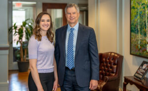 Gene Riddle and his daughter Alex Riddle at the family law firm