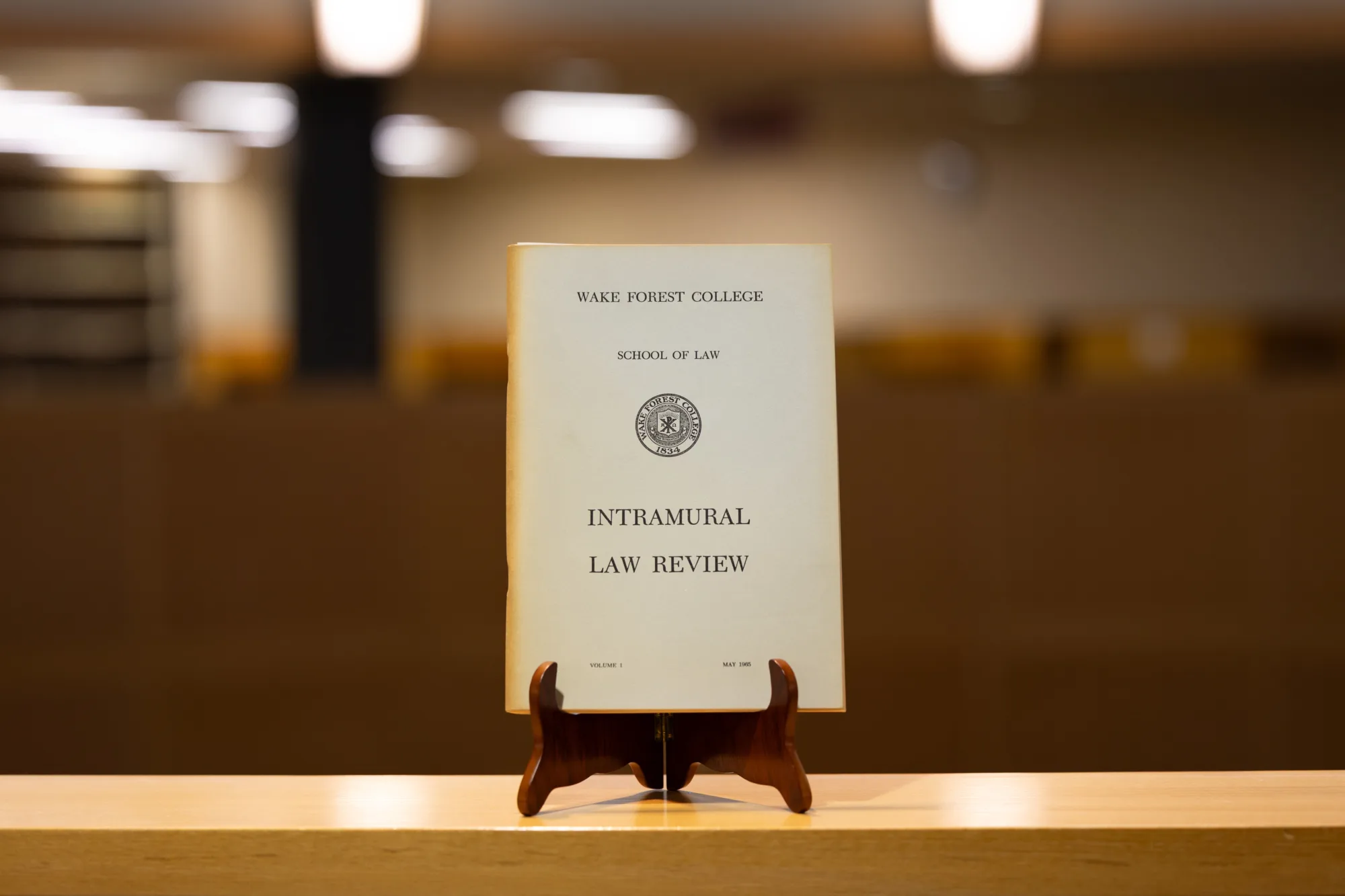 Original copy of the first Wake Forest Law Review 