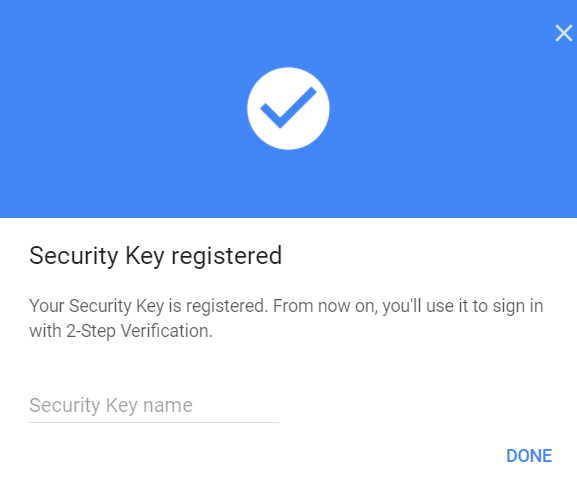 google  2sv security key registered image