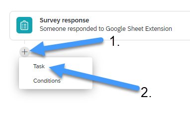 S - Qualtrics Survey Response and Task buttons