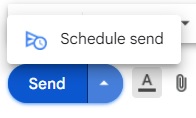 image of schedule send button