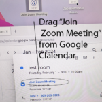 Drag Zoom meeting link to the desktop.