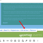 Gmail compose window with an image selected and an arrow pointing to the Edit Alt Text link.