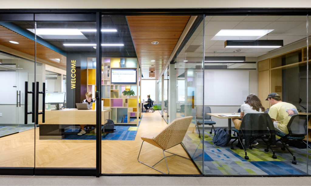 inside view of the math center