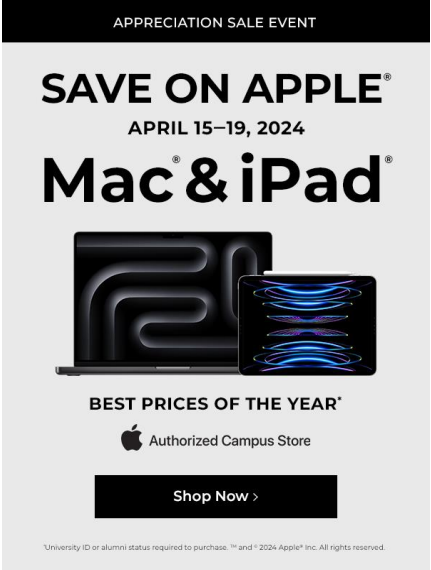 Save on Apple Mac & iPad - Best Prices of the Year - Shop Now
