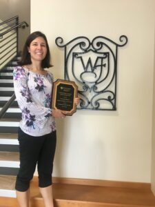 Health & Exercise Science faculty Kristen Beavers with award