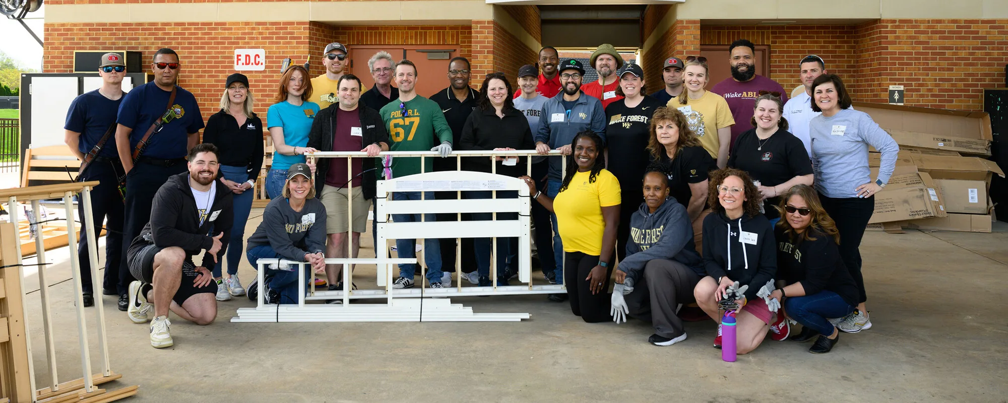 The Staff Advisory Council sponsored a Pro Humanitate Days volunteer project with A Bed and A Book at Allegacy Federal Credit Union Stadium on Friday, April 12, 2024. This nonprofit provides beds and books for children, ages 0-17.
