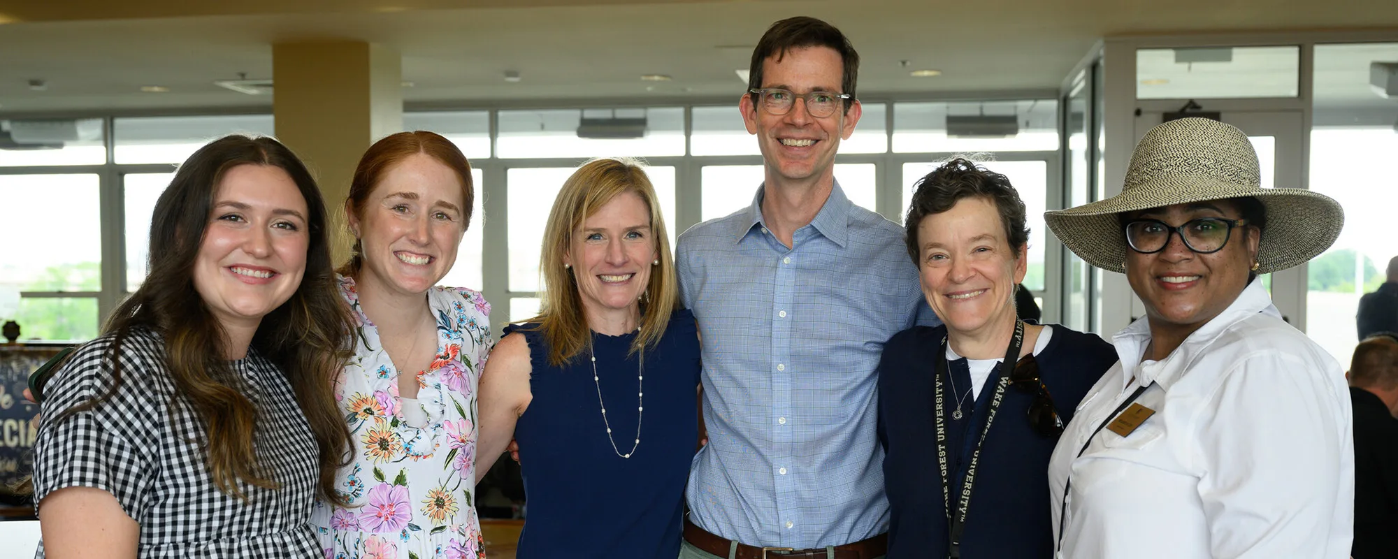 Wake Forest University staff attend the Staff Appreciation Lunch in McCreary Tower of the Allegacy Credit Union Stadium on Friday, May 9, 2025.