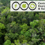 a tropical forest with the cees logo