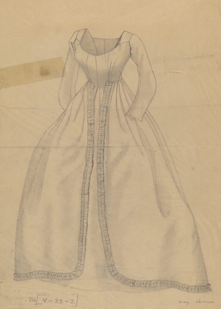 Figure 2: Wedding dress designed by Mary E. Humes in 1940. National Gallery of Art. Public Domain.