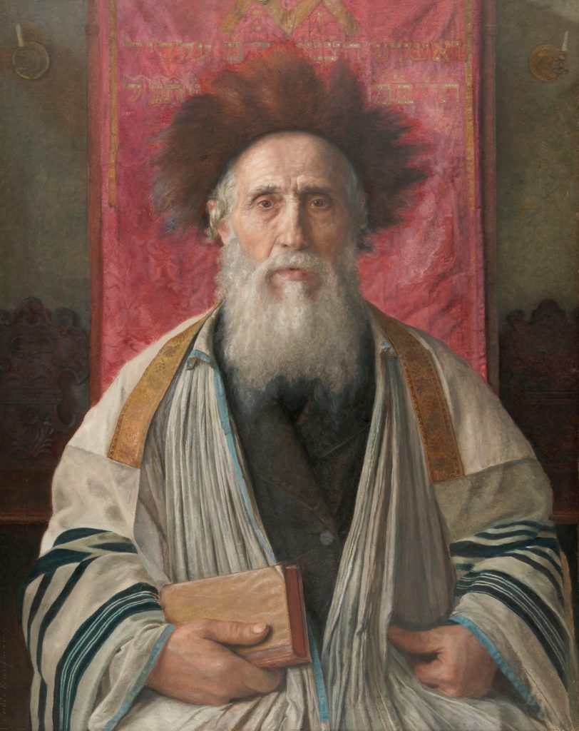 Figure 2. Isidor Kaufmann, “Portrait of a Rabbi,” early 20th century. Public domain.