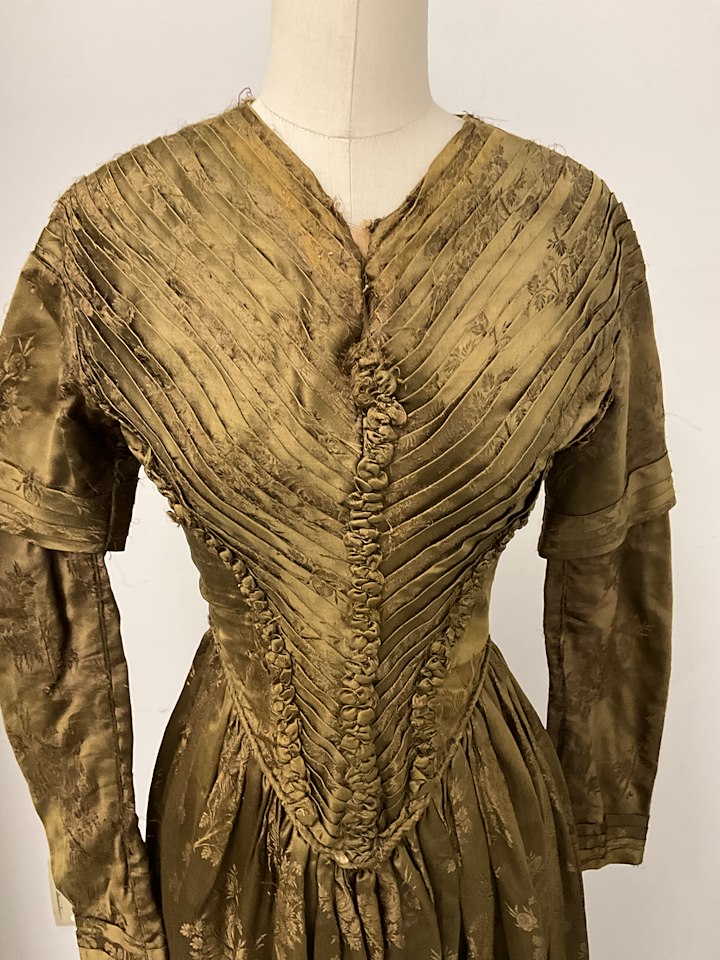 Figure 4: Olive Wedding Dress. Silk.