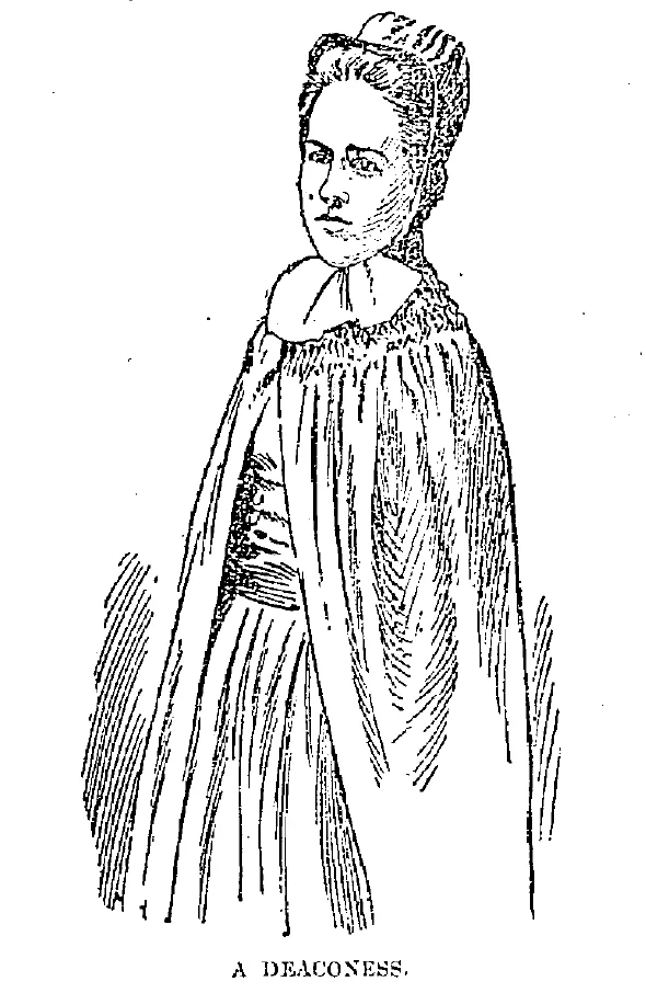 Figure 2: Illustration from "Ministers of Mercy," Daily Inter Ocean, Chicago, June 13, 1892. Public Domain.