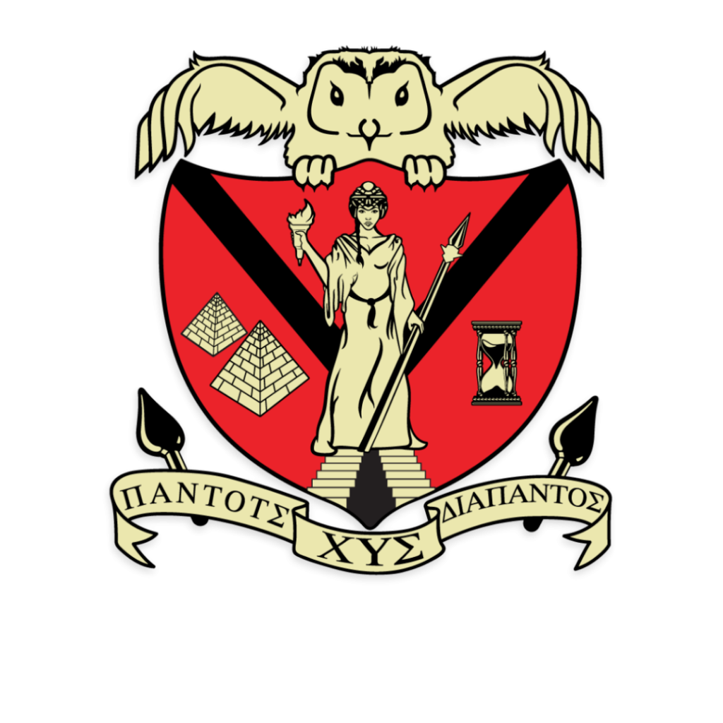 Chi Upsilon Sigma National Latin Sorority crest