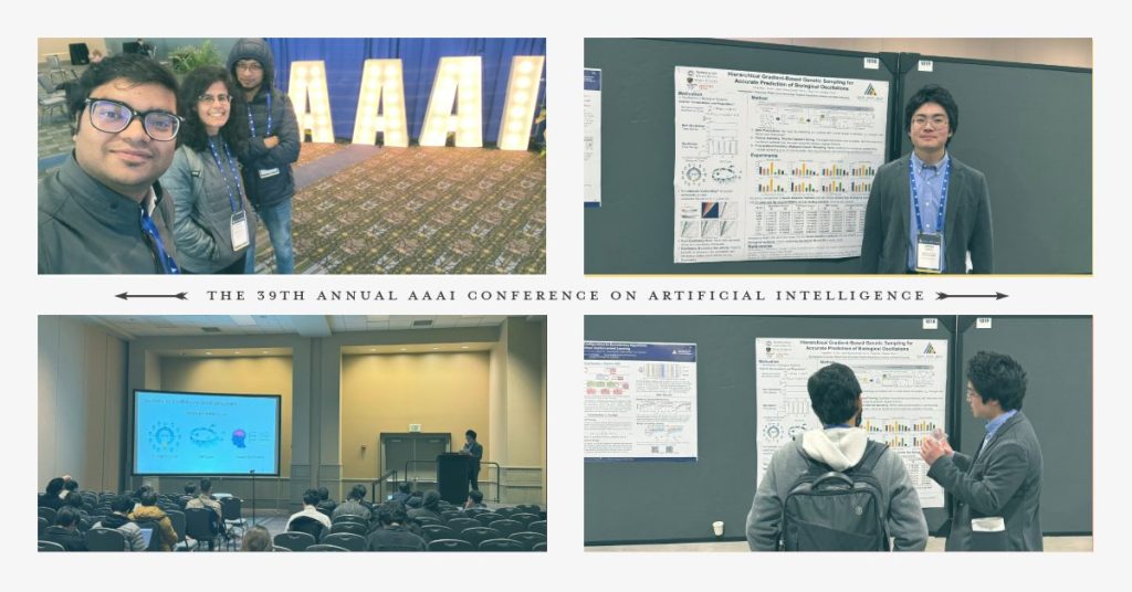 A post to congrats students presented and attended the 30th AAAI Conference in February 2025